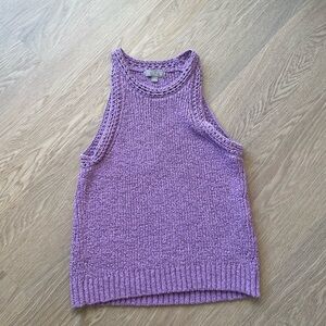 J.Crew purple knitted tank top